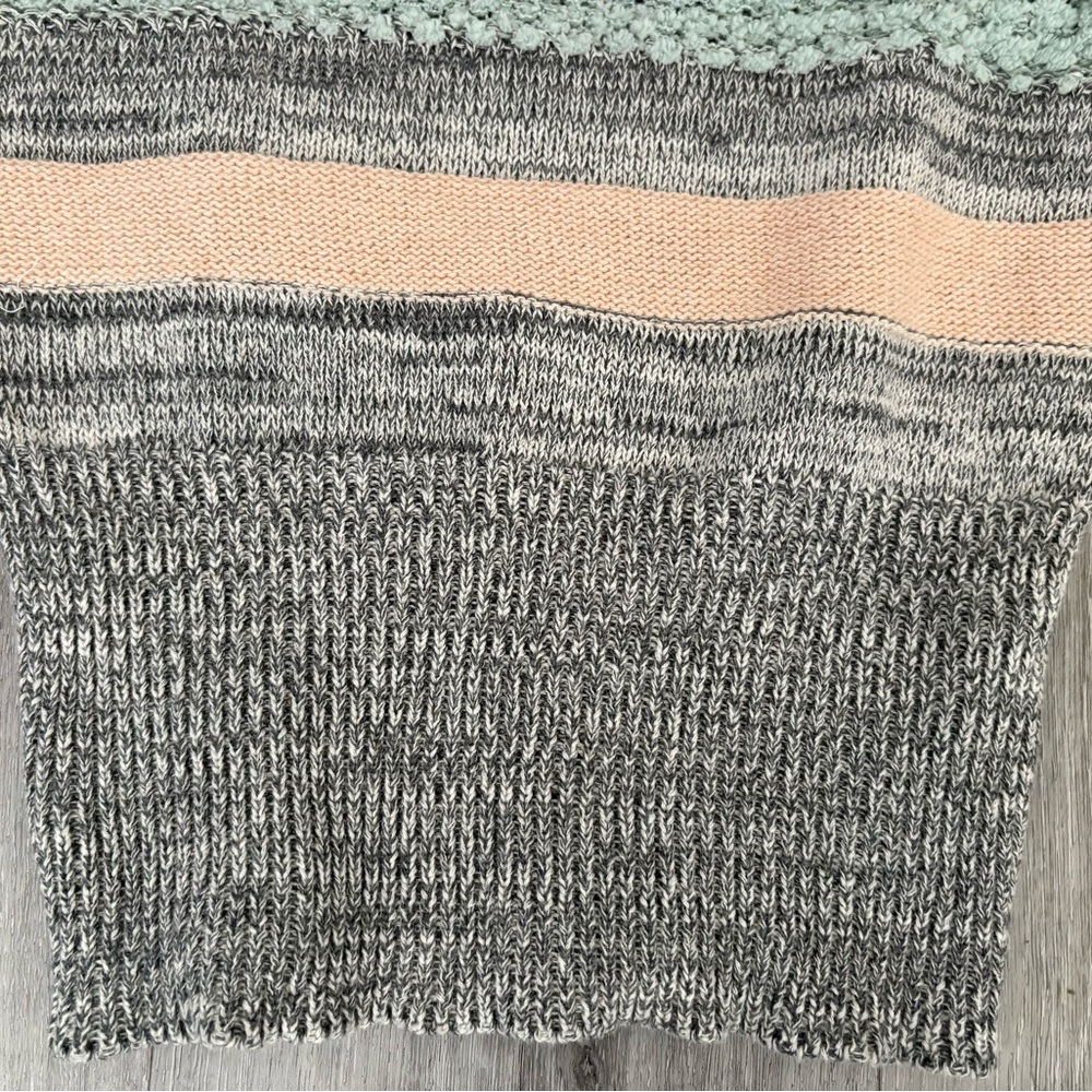 Mystree Striped Knit Camisole in Gray, Pink, and Mint - Picture 3 of 5